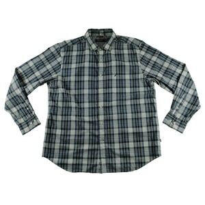 Nautica Mens XL Long Sleeve Plaid Button Down‎ Shirt Casual Classic Fit